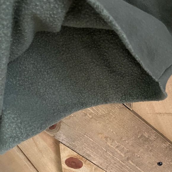 Army Green Cropped Sweatshirt Hoodie Womans Small - Picture 4 of 5